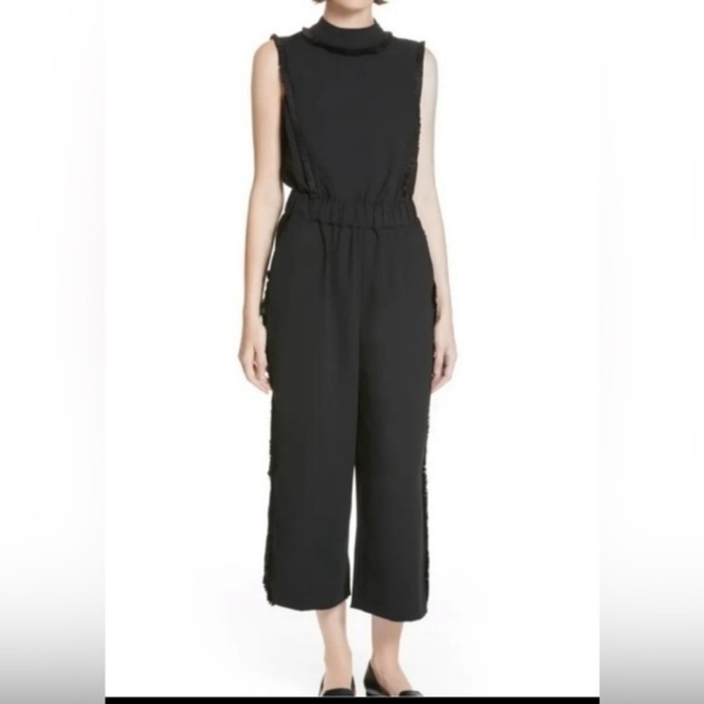 Ted Baker Bethzi Jumpsuit Black Sleeveless Cropped Wide Leg Women’s Size 1 US 4